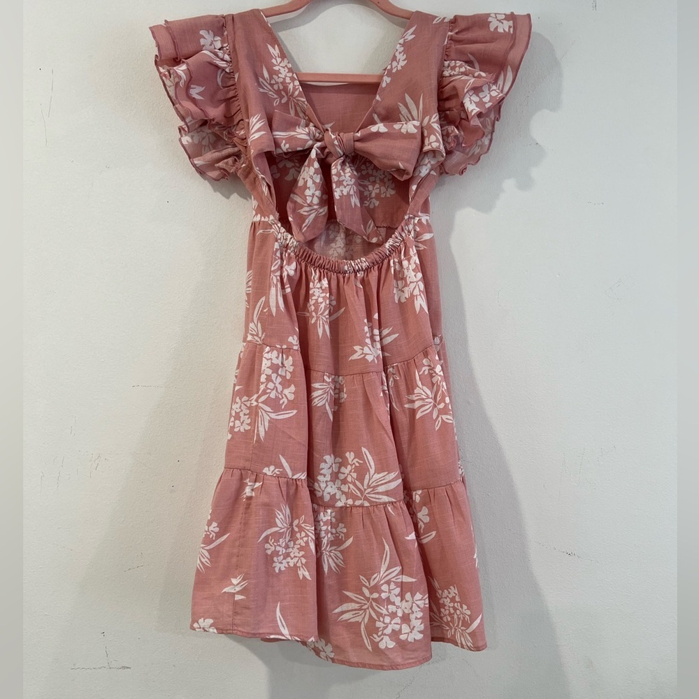 Chiccos Pink Floral tropical mauve girl Dress - Picture 2 of 11